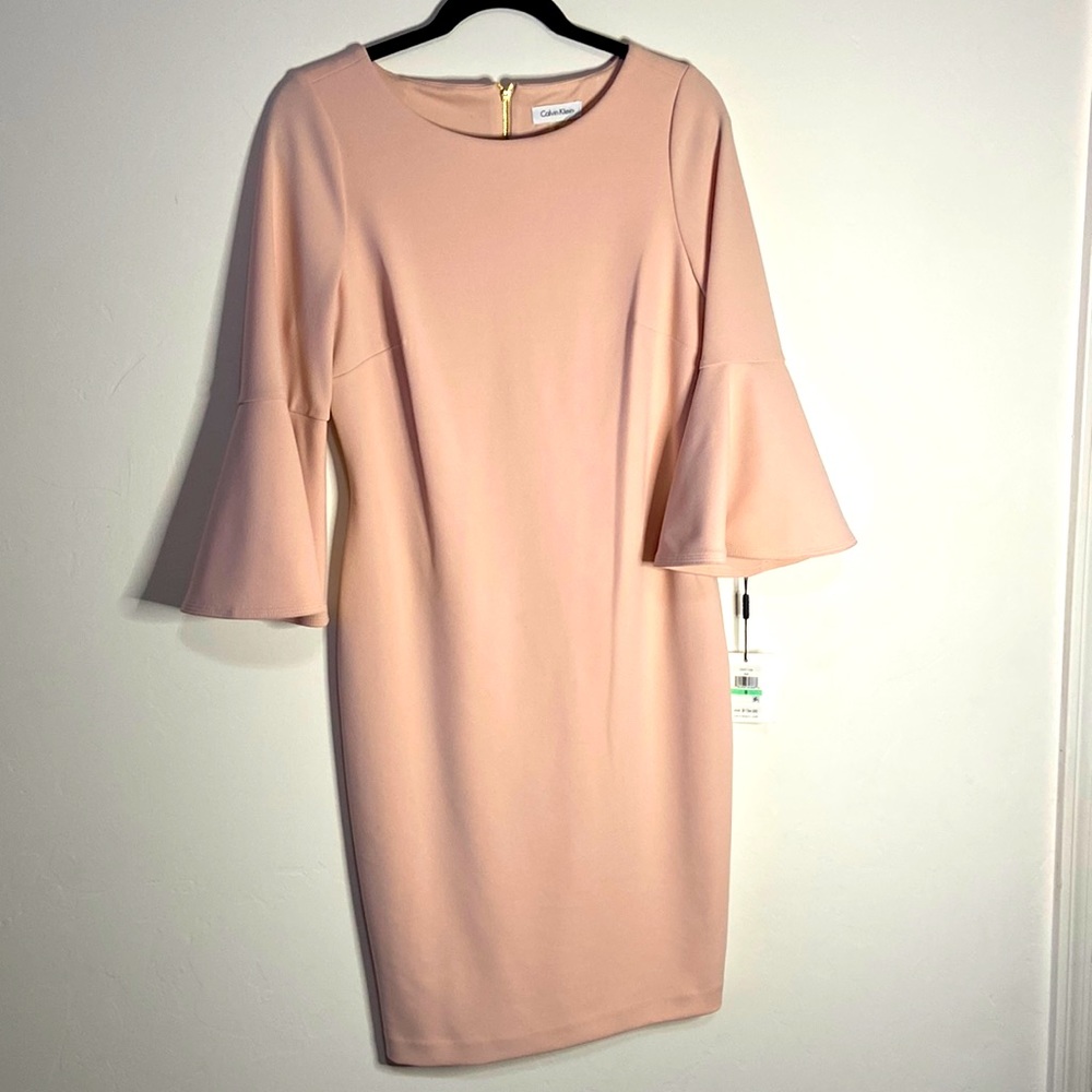 Brand new Calvin Klein dress tags and place size 8 gorgeous blush color